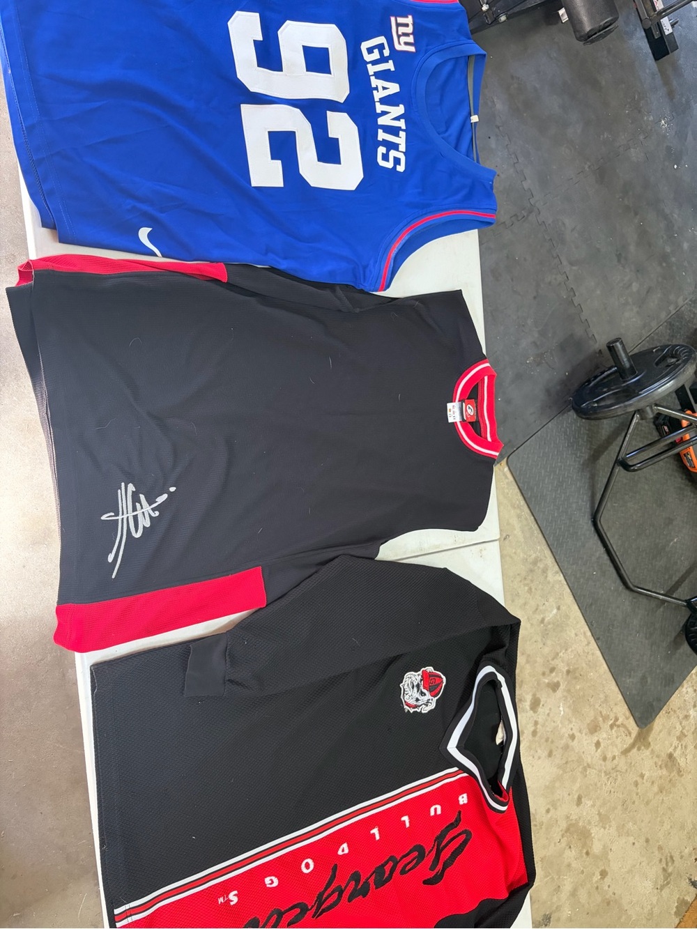 Majestic Black Jersey with Red Accents
